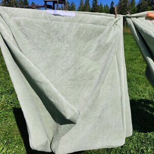 Nugget courderoy couch cover lilypad
